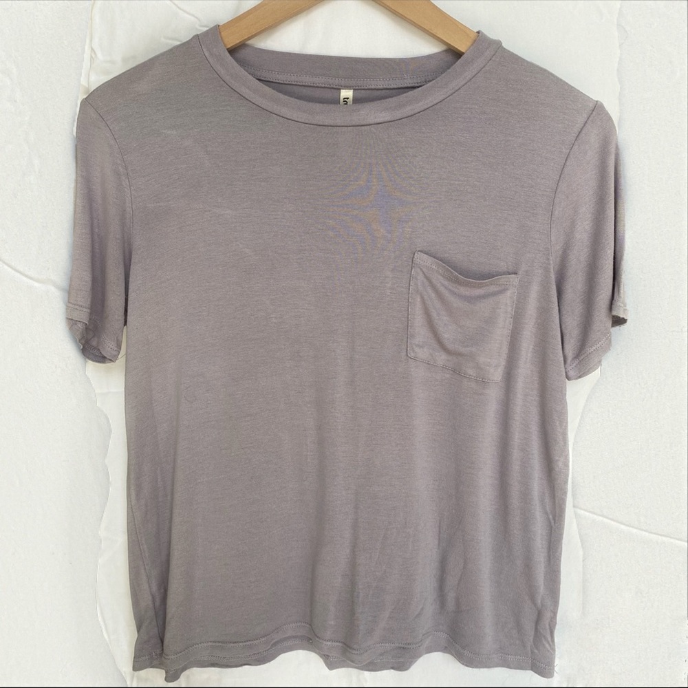 Tresics | Dusty Lilac Relaxed Fit Pocket Tee